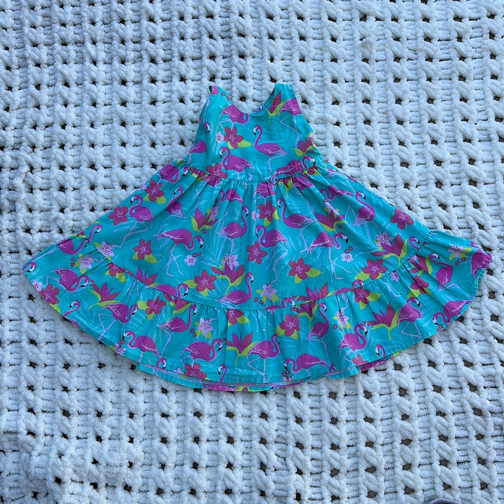 Gymboree Tropical Flamingo Halter Dress 18-24 months